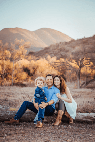 Family photography session in Mission Trails Park, San Diego, CA
