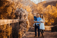 Family photography session in Mission Trails Park, San Diego, CA